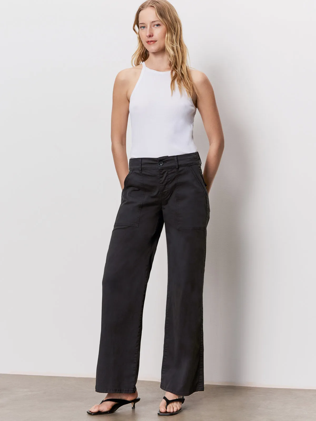DoubleLayeredKnees Cruiser Full Length Pant Black
