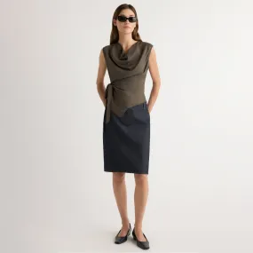 Johanna Knee-Length Denim Skirt Modern Design Daily Mood