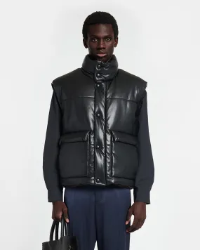 Jovan - Okobor? Alt-Leather Gilet - Black Flexibility Lightweight
