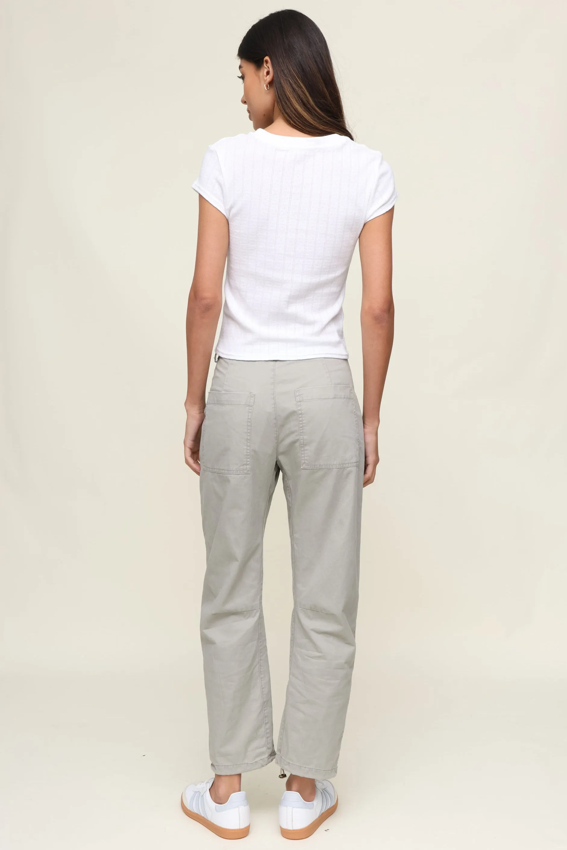 Wrinkle Free Texture Jude Stripe Pointelle Baby Tee