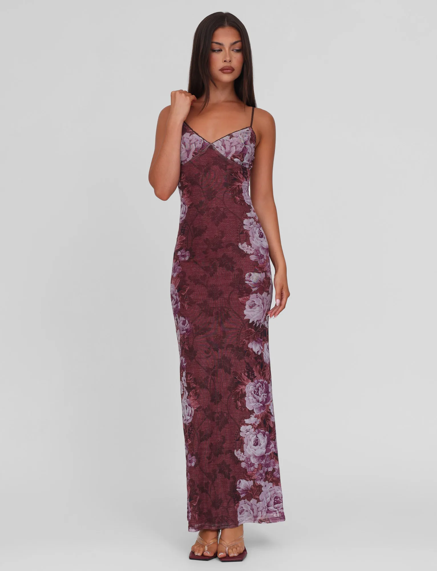 Dreamy Silhouette Urban Line JULIANNA DRESS - MULTI : FLORAL : ROSE STRIPE