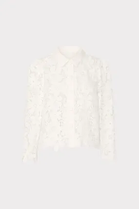 June Roja Lace Top Double Chest Pocket TwillWeave