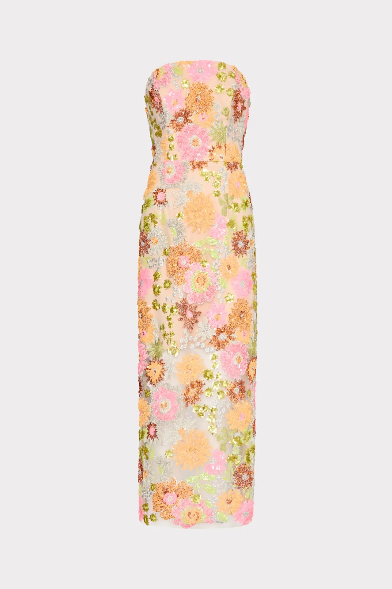 Kait Floral Blossom Sequins Dress Essential Layer