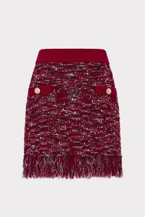 Kali Textured Knit Mini Skirt Adjustable Collar System Odor Resistant Treatment