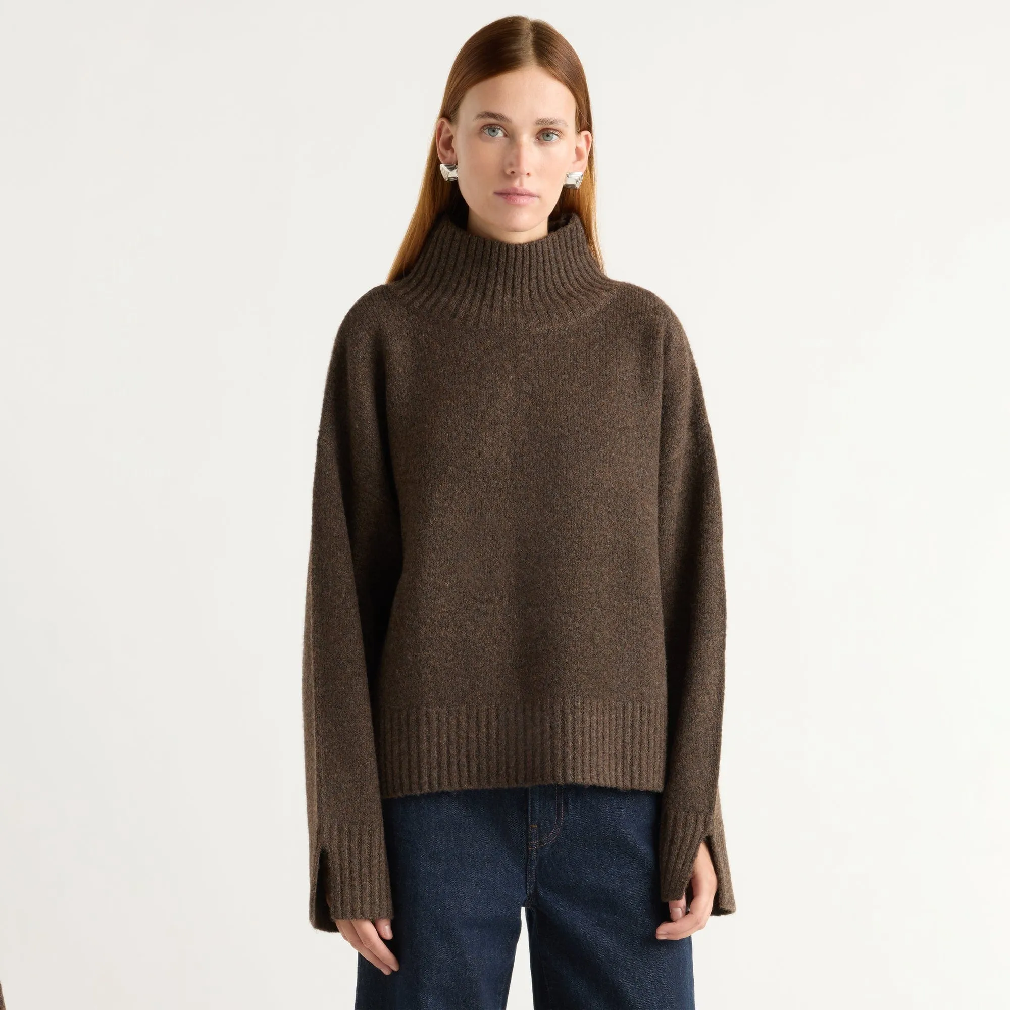 Eco Friendly Yarn Blend Karlie Oversized Turtleneck Sweater