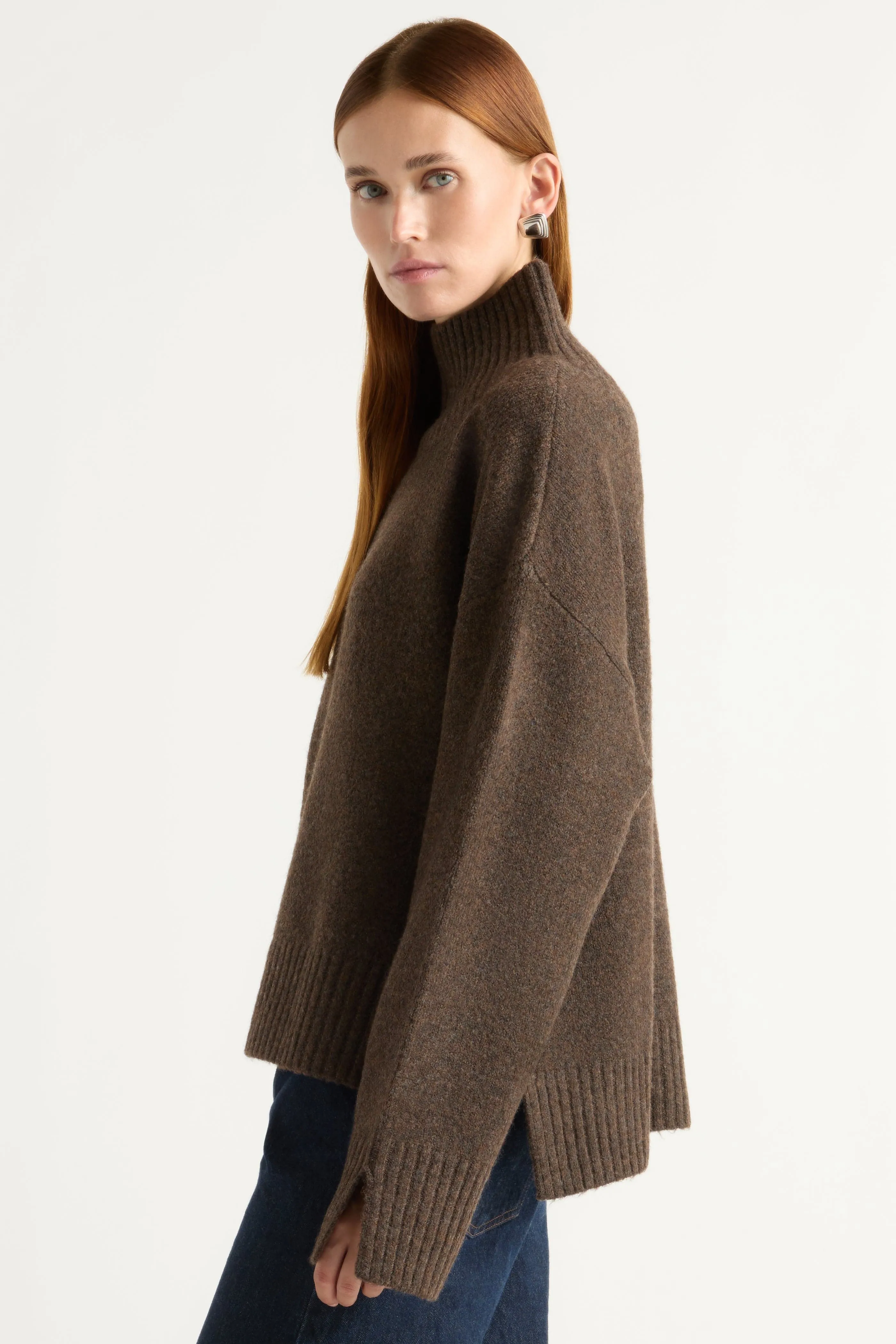 Light Warmth Karlie Oversized Turtleneck Sweater