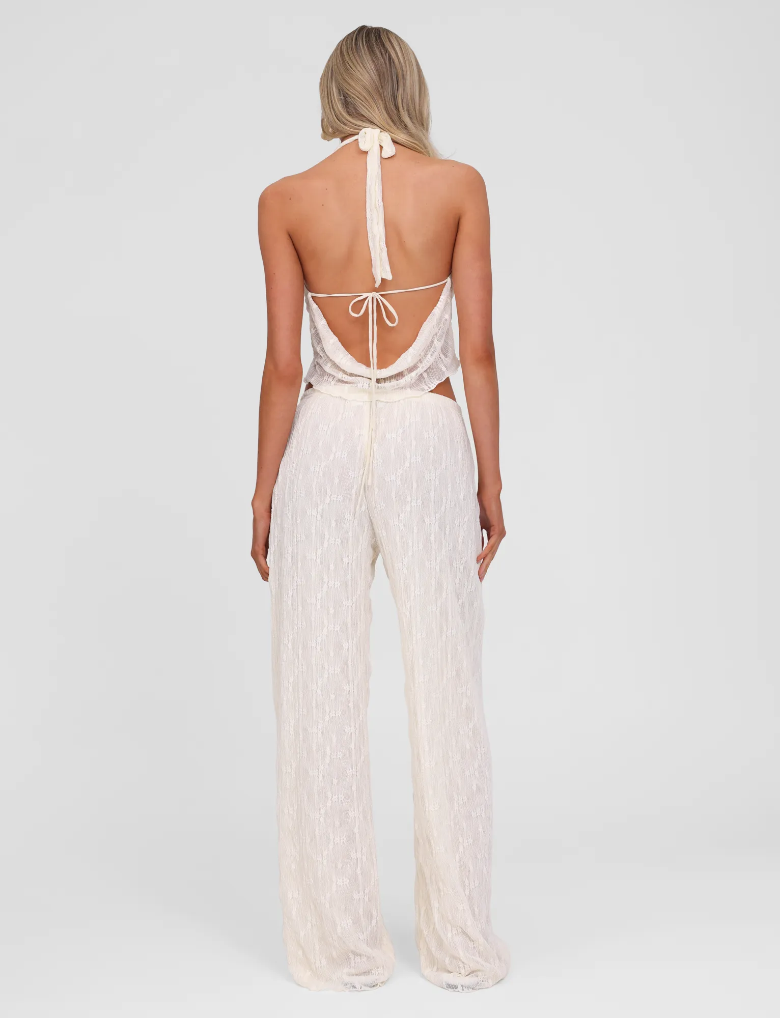 KATERINA PANT - IVORY LACE Relaxed Design Wear