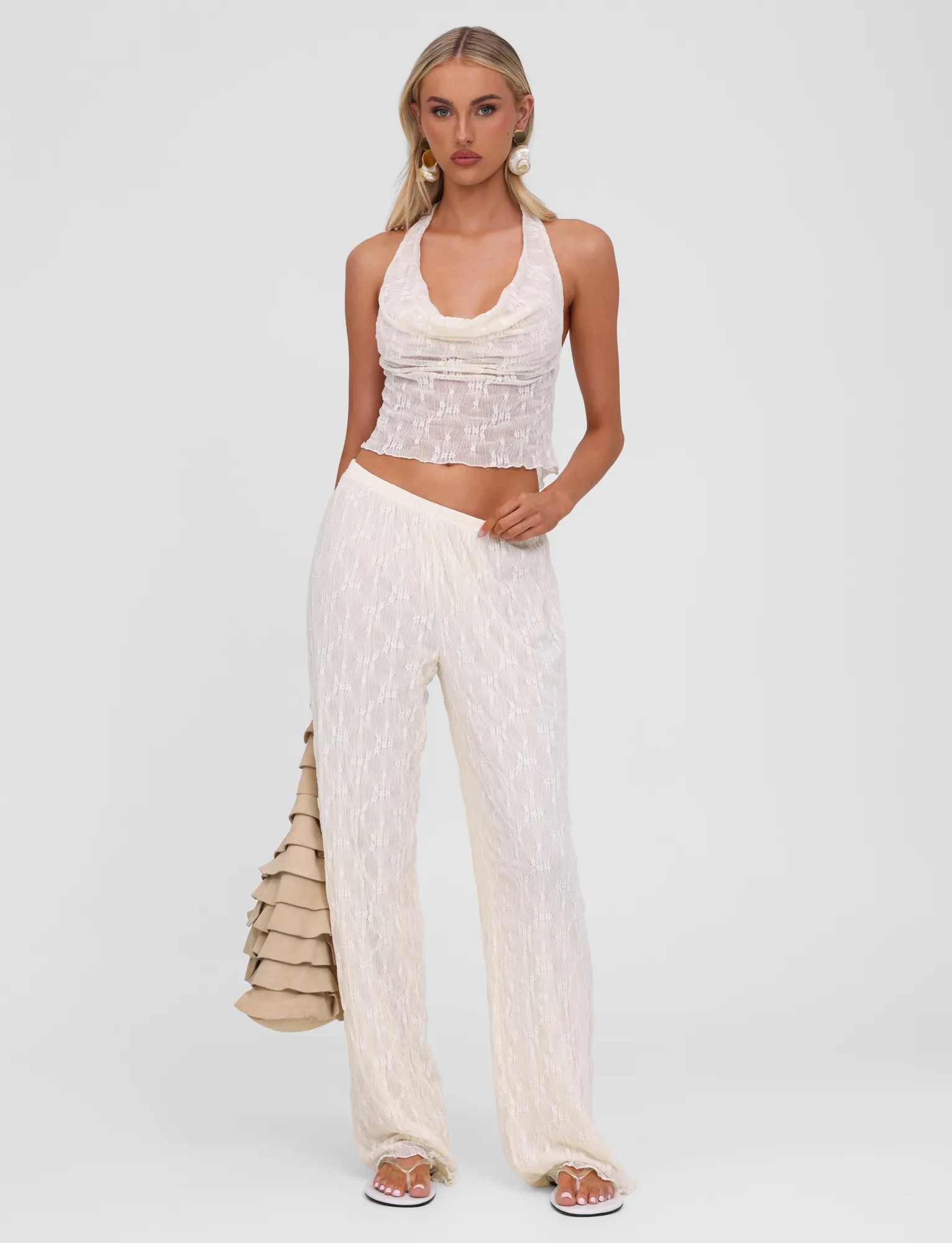 KATERINA TOP - IVORY LACE FlexFoamInserts