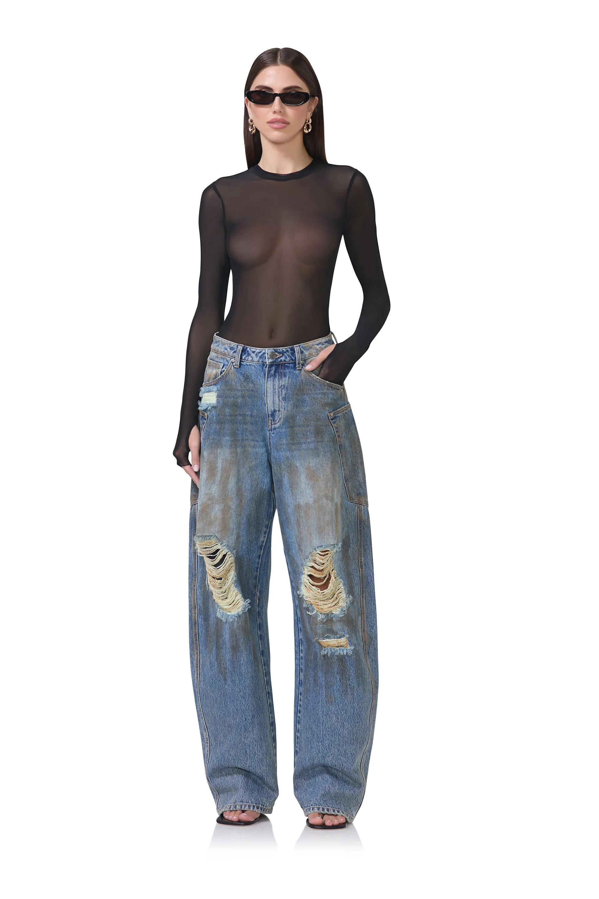 Kaylee Top - Noir FlexibleElasticatedEdging