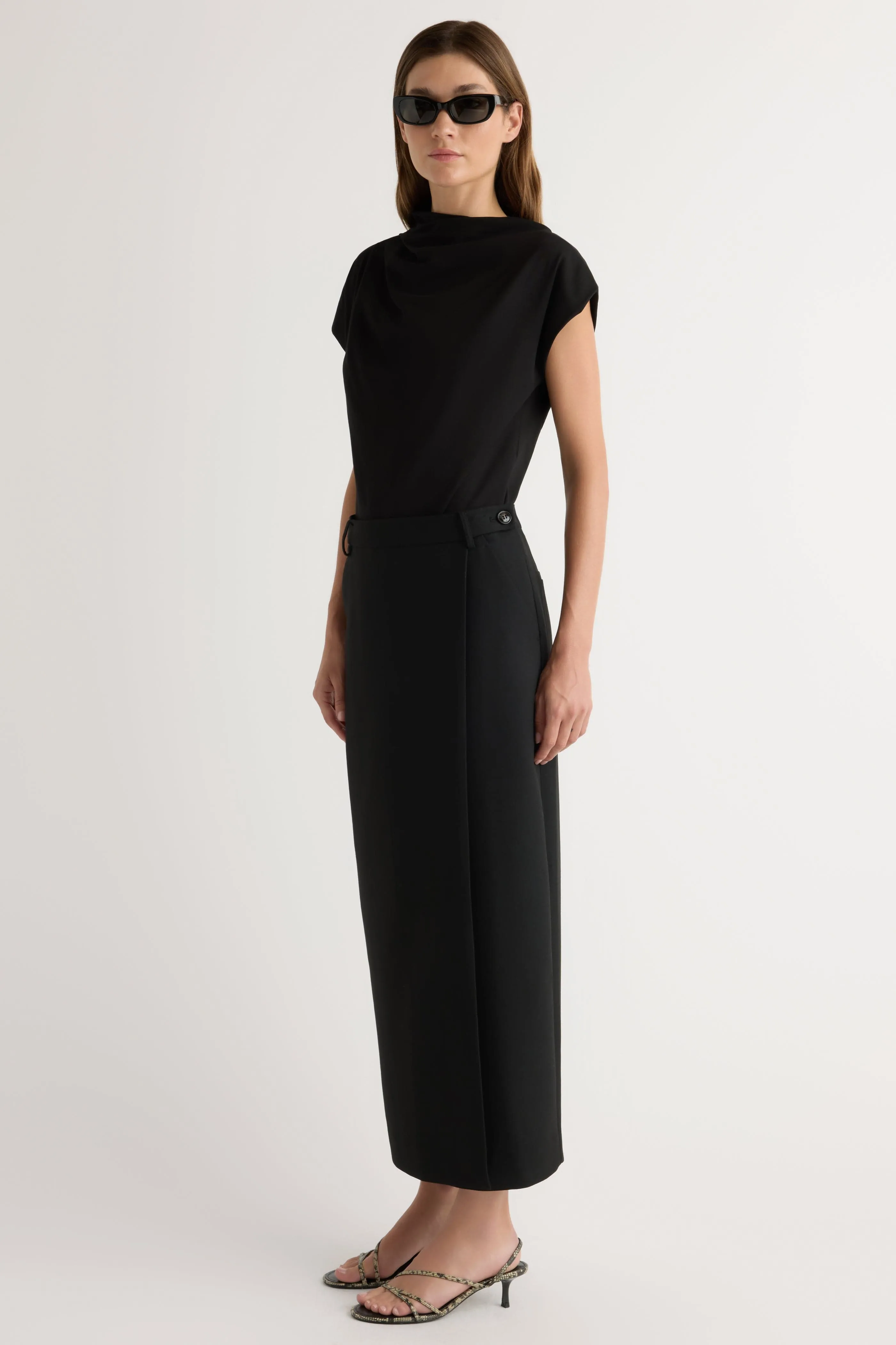 Kenny Asymmetric-Neck Tee Casual dress