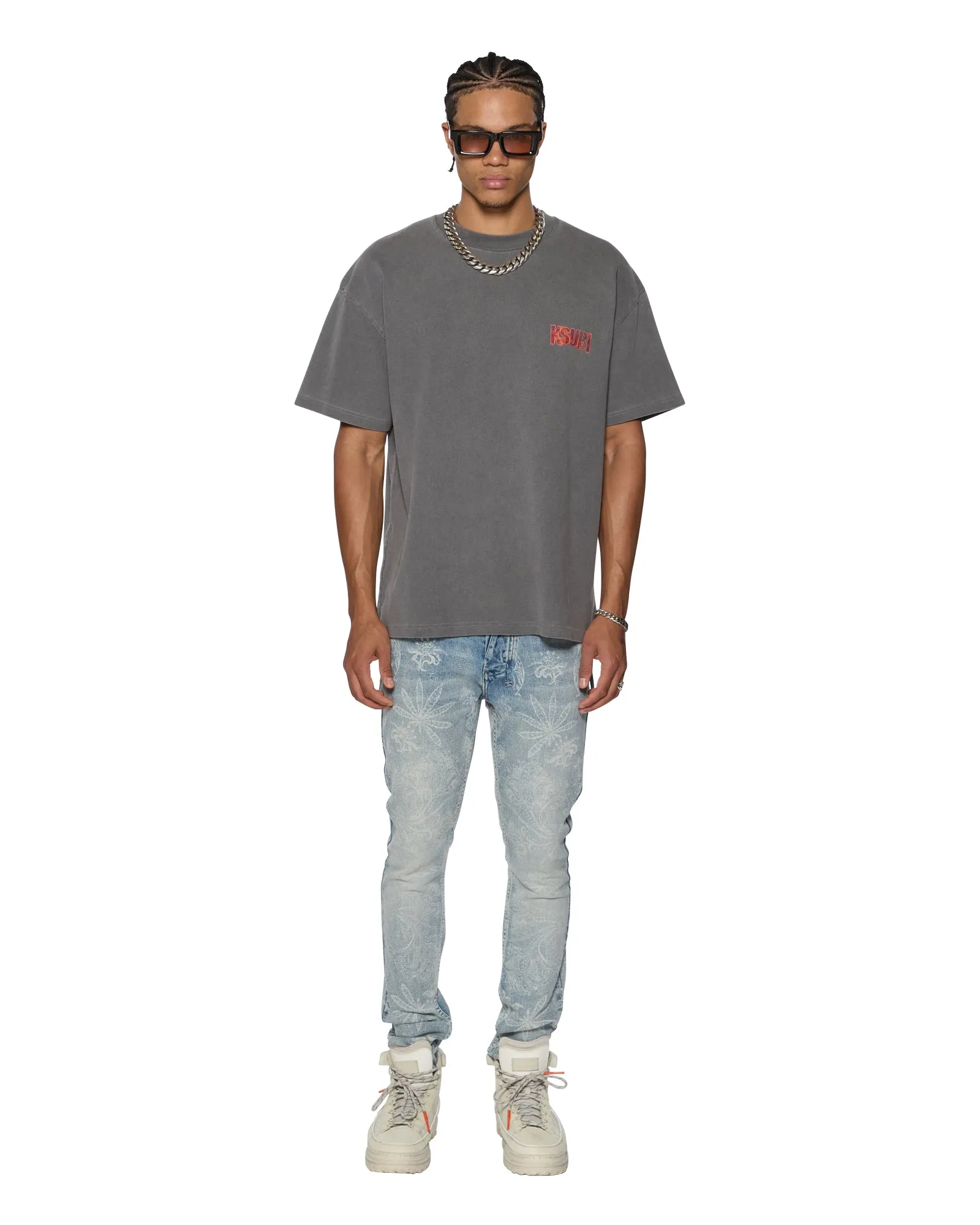 KICKSTART EKCESS SS TEE CHARCOAL quick-drying Casual Comfort Look