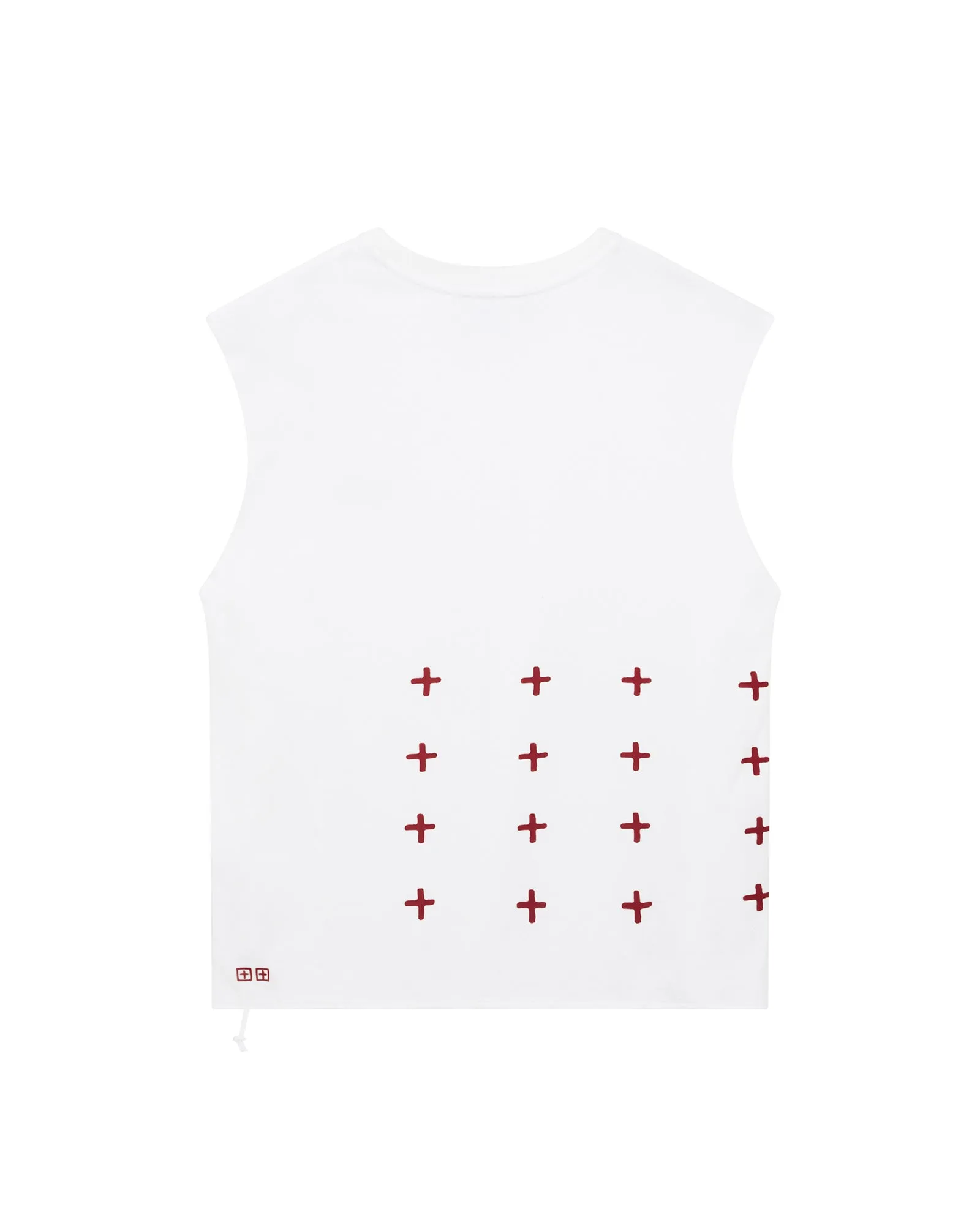 KINGDOM CUT OFF BIGGIE TEE WHITE Trendy Comfort
