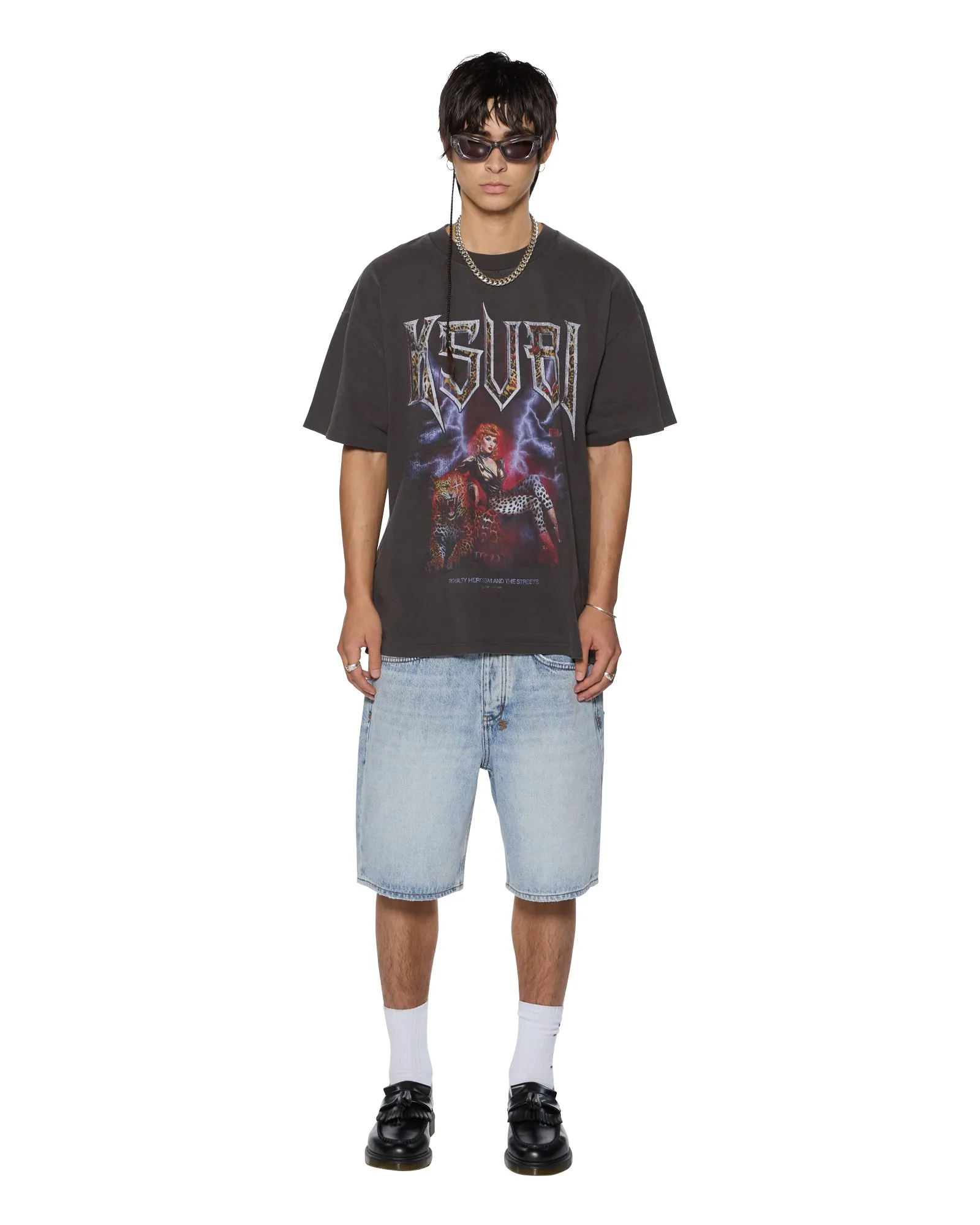 Layering Must-Have Seasonal Comfort Style KINGDOM EKCESS SS TEE FADED BLACK
