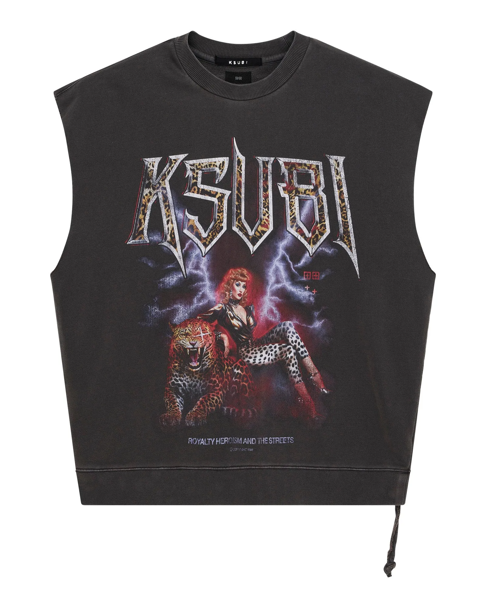 QuickDrySystem DoubleStitchedSeams KINGDOM SLASH CREW FADED BLACK