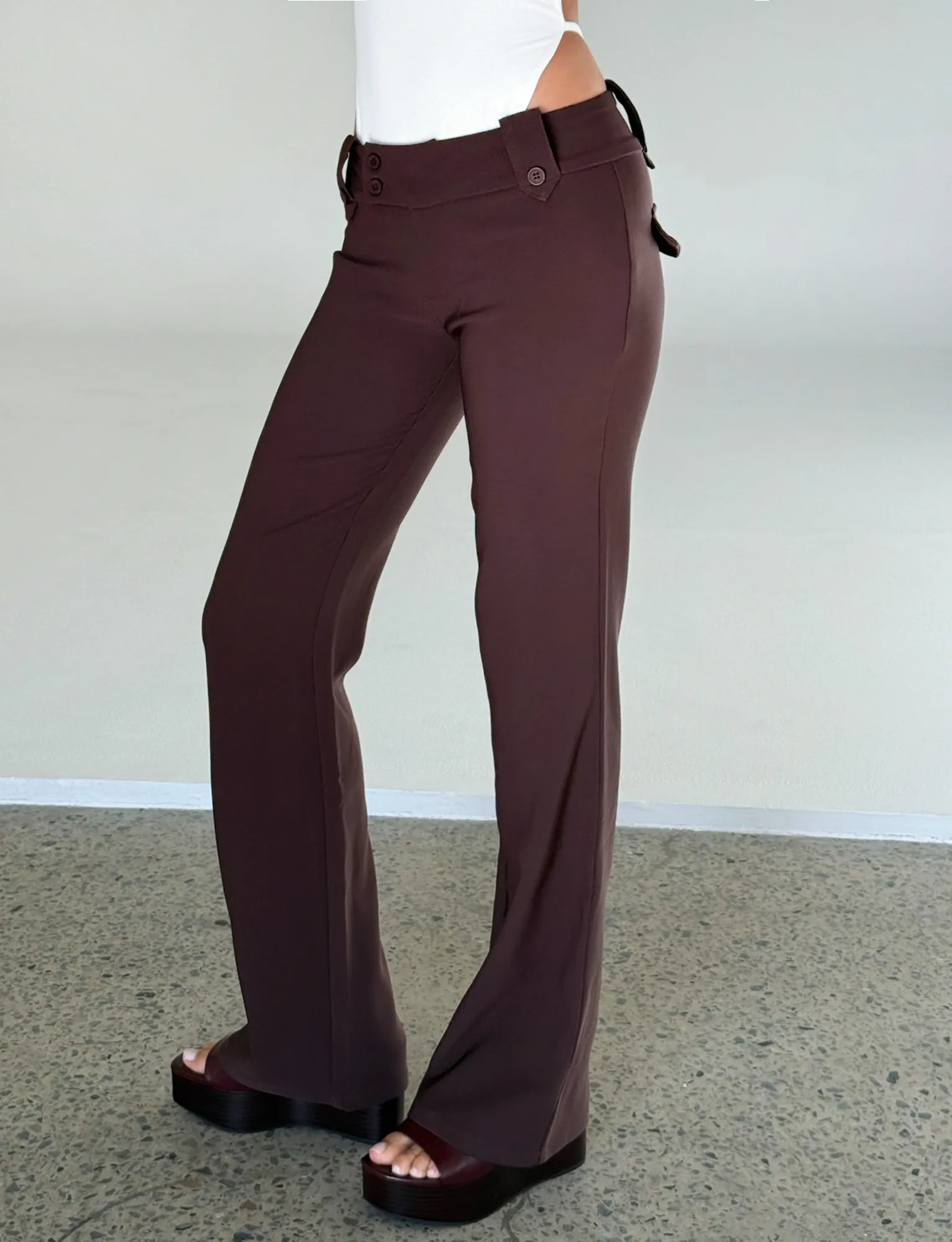 Cozy Stretch KITTIE PANT - BROWN : CHOCOLATE