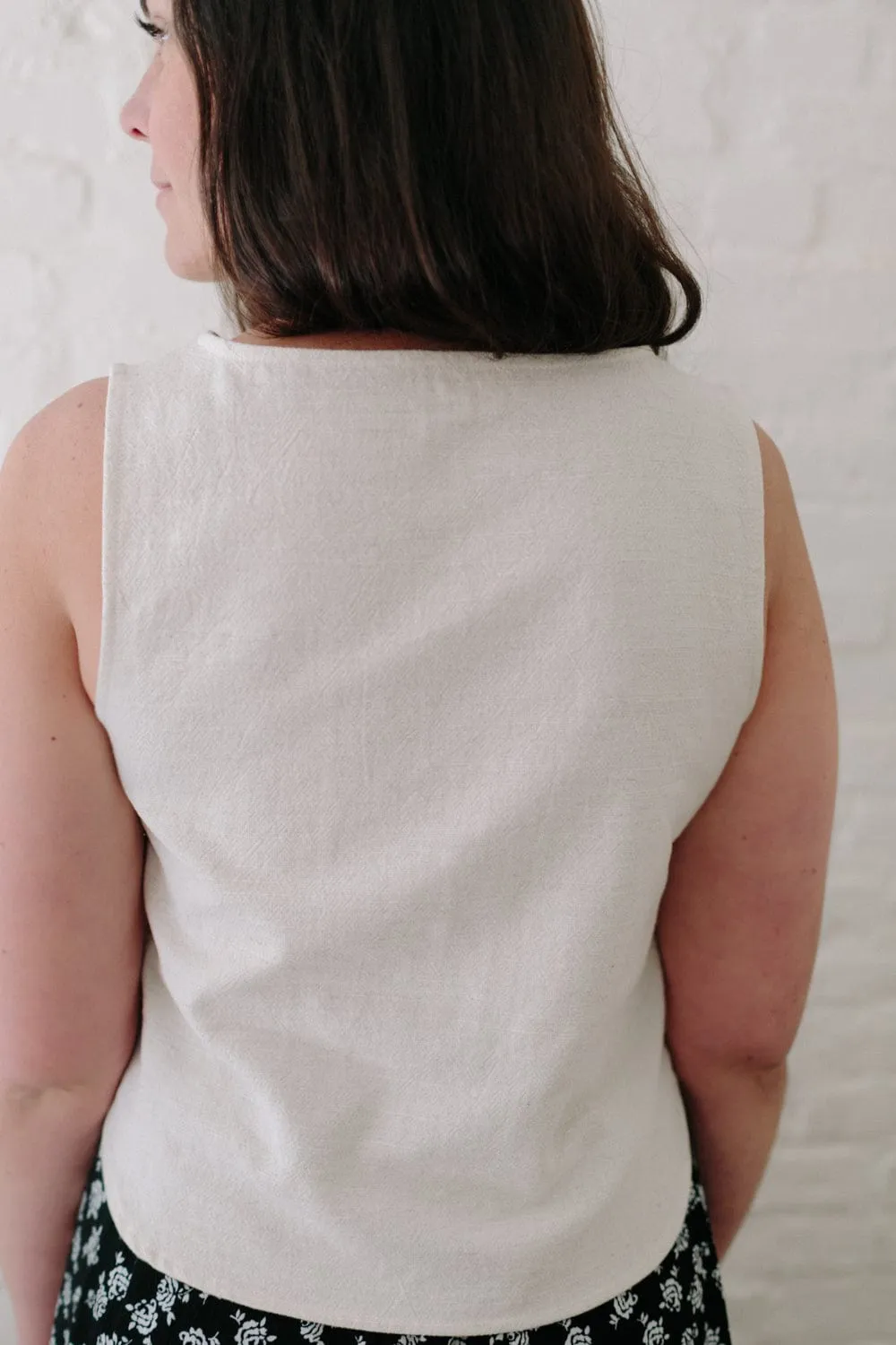 Aviva Top in Oat Linen Warm Layering