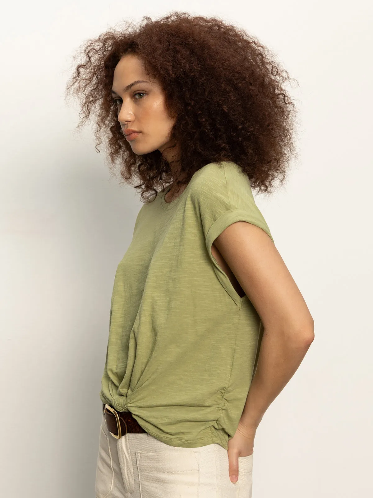 Knotted Muscle Tee Bamboo Relax Style Trend