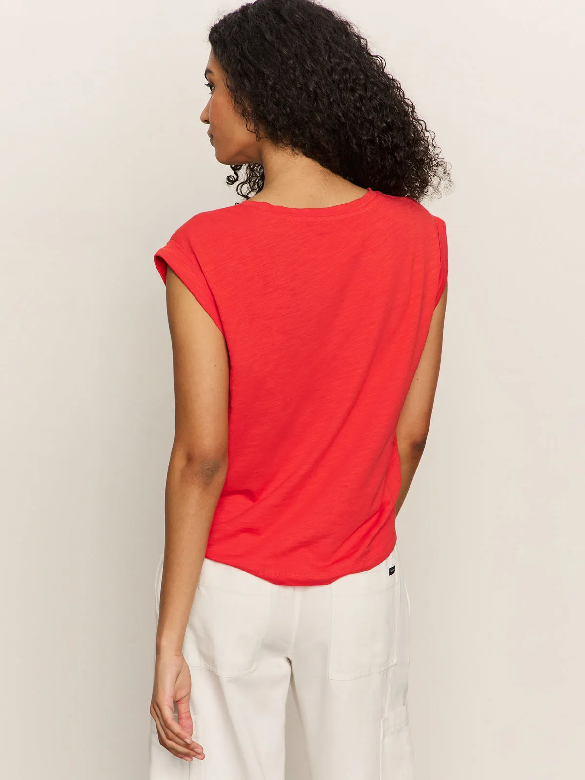 Knotted Muscle Tee Cayenne UV Resistant Swim