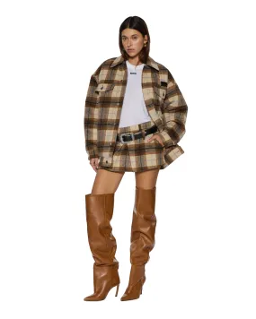 Party Look Classic Wear light feel KSUPER TRUCKER JACKET PLAID