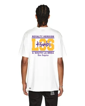 LA AND THE STREETS SS BIGGIE TEE WHITE Bold Comfort Bohemian style
