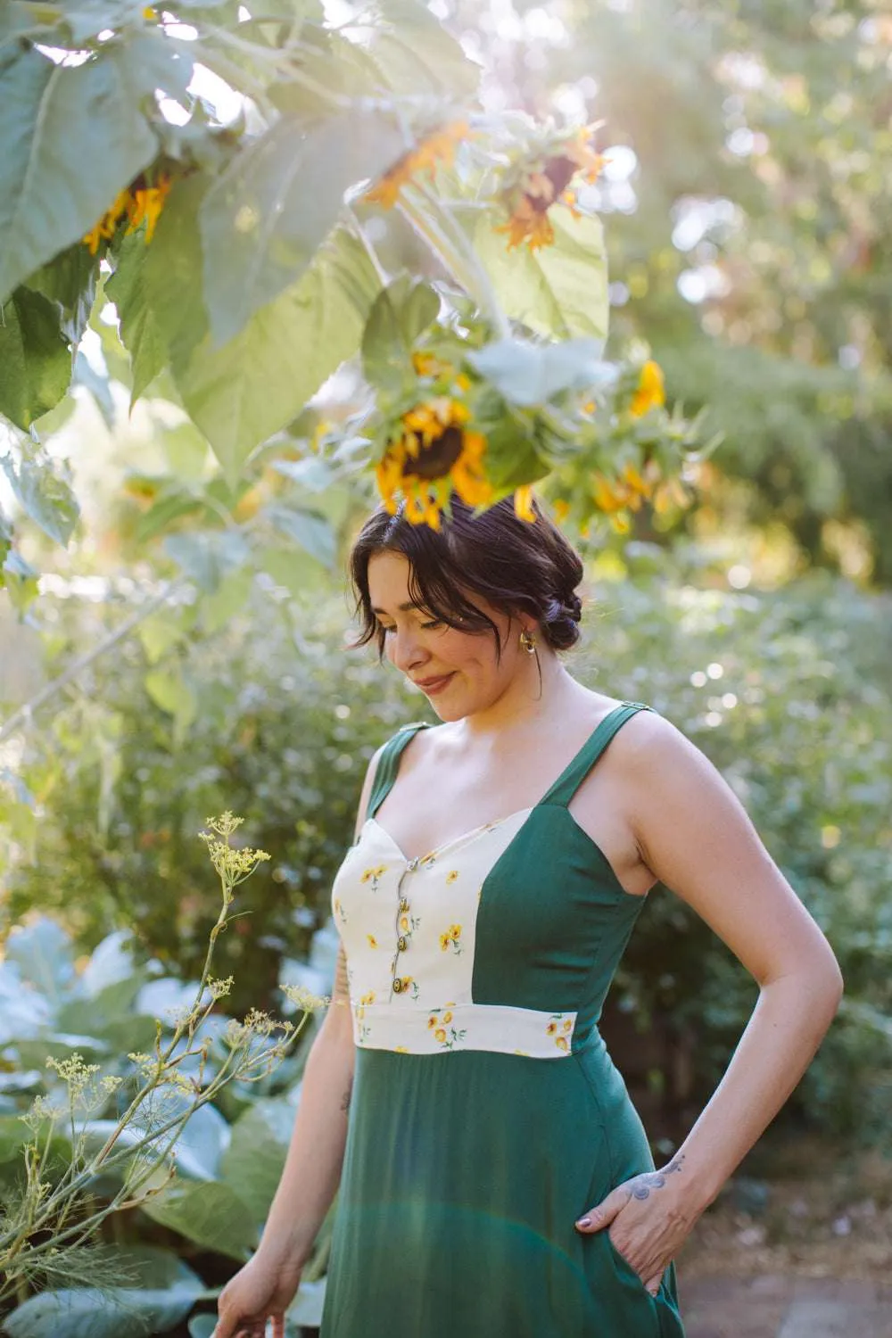 Beach Moment All Purpose Gemma Dress in Green Poppy