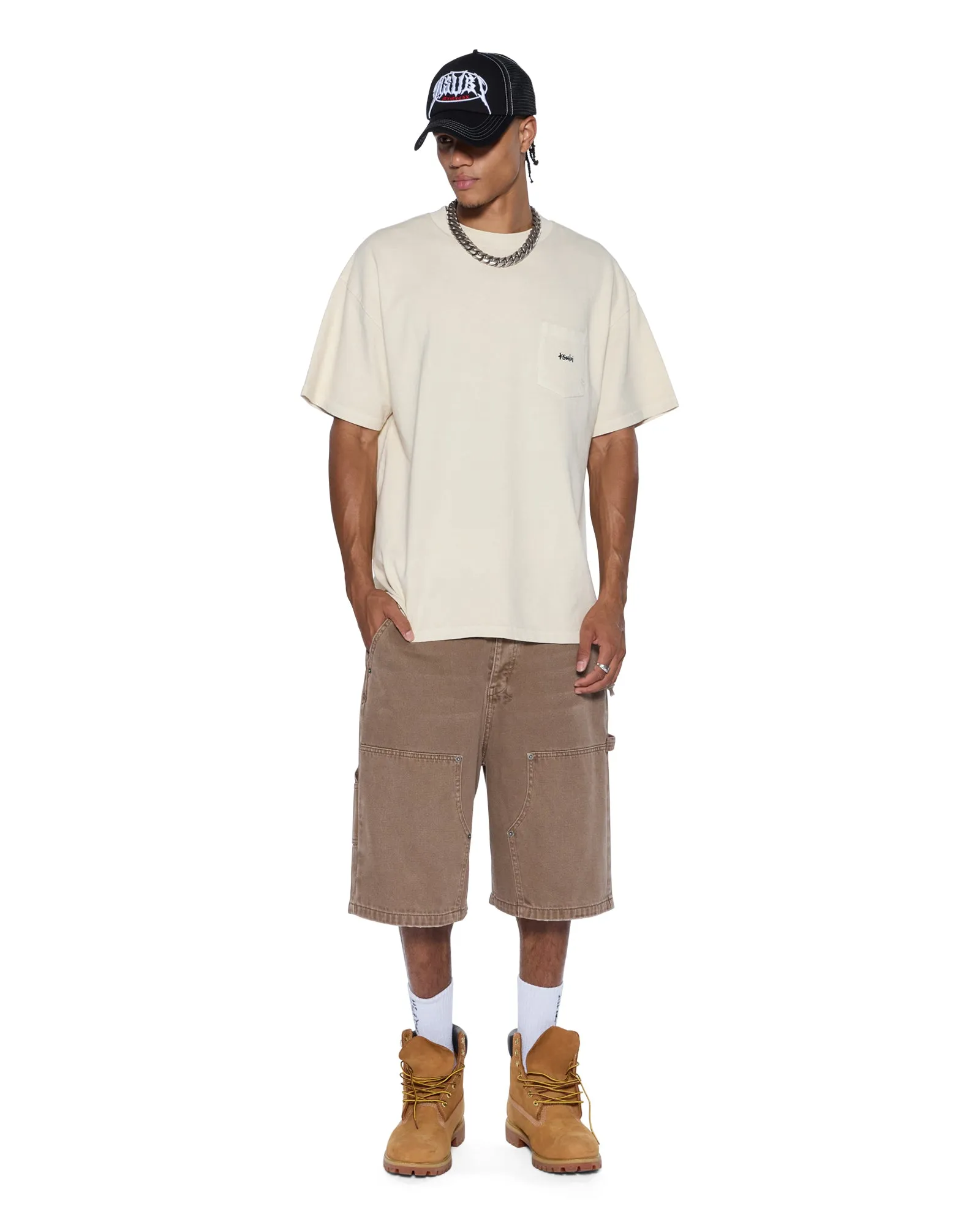 BreathableMeshLining Comfy Layering EST EKCESS POCKET SS TEE DESERT