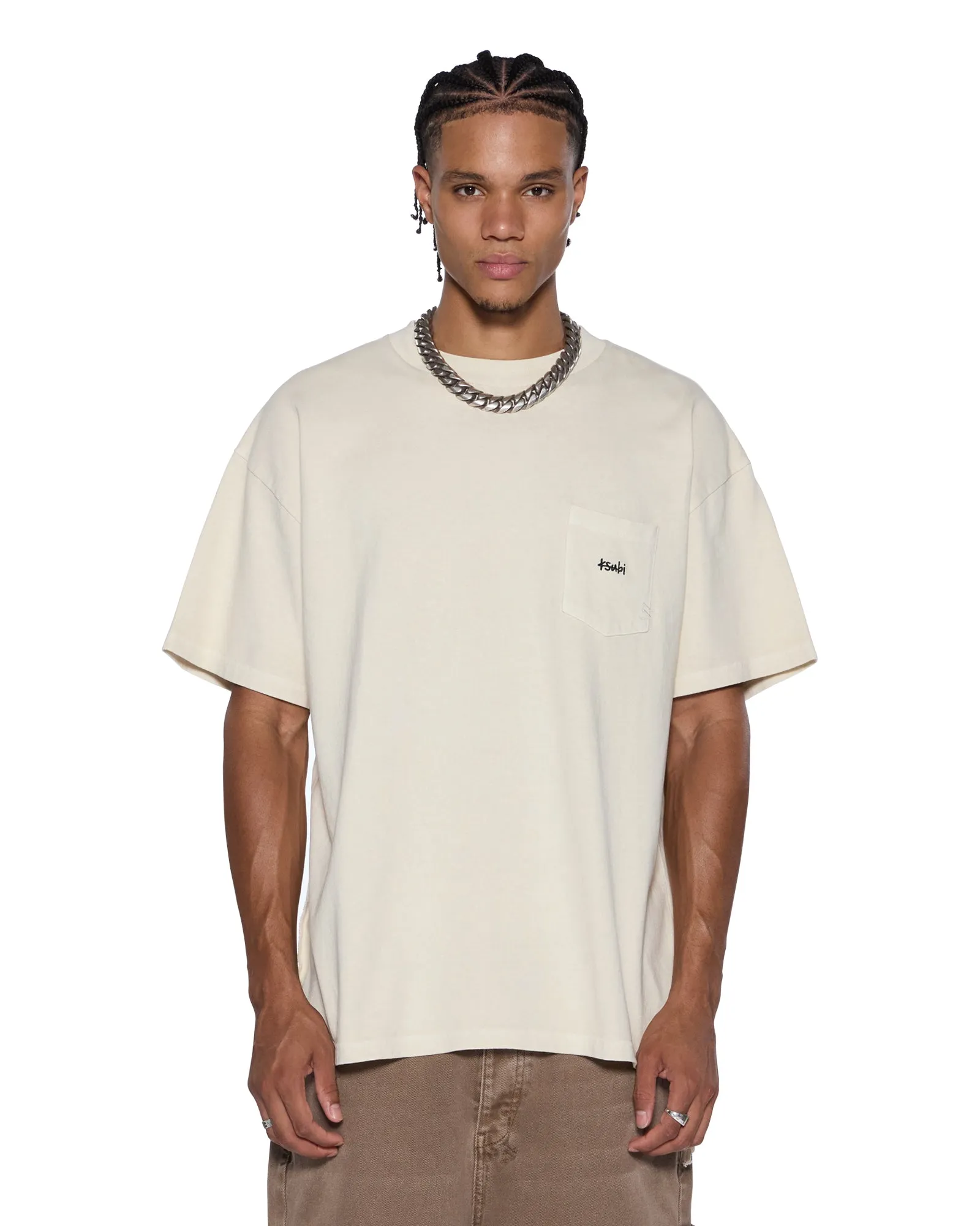 EST EKCESS POCKET SS TEE DESERT Cozy Feel Light Comfort