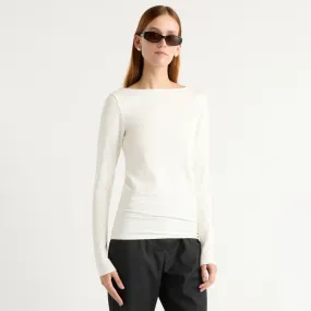 Lainey Organic Cotton Slit-Neck Tee Friction Resistant Shoulder RaglanSleeve