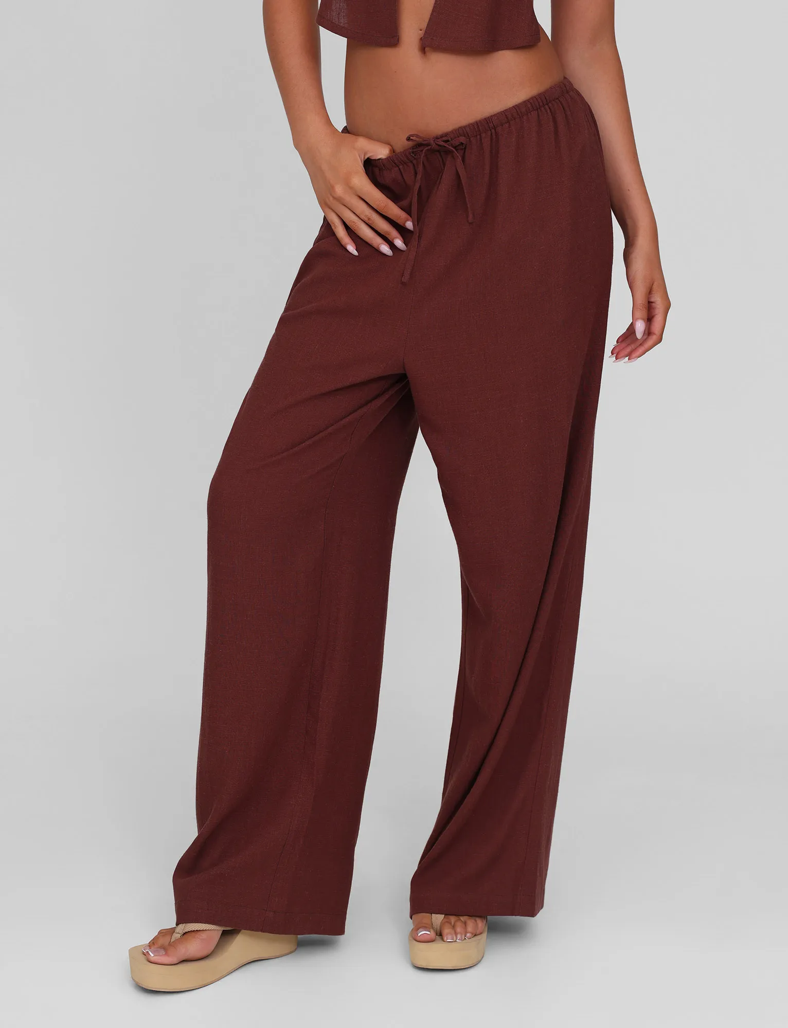 LAINEY PANT - CHOCOLATE MoistureWicking Premium Quality