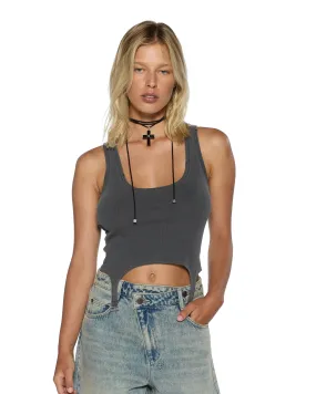 ORIGIN TANK GARTER CHARCOAL Buttonless Closure Odor Resistant