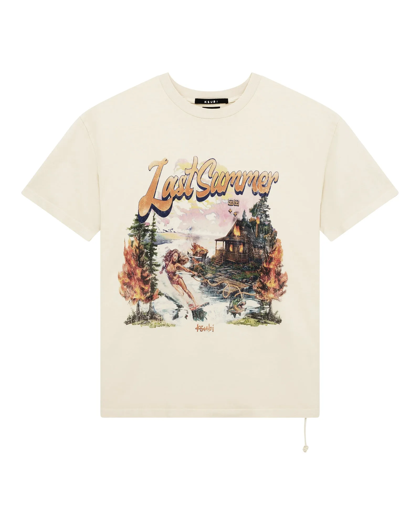 LAST SUMMER BIGGIE  SS TEE DESERT Heavyweight Weave