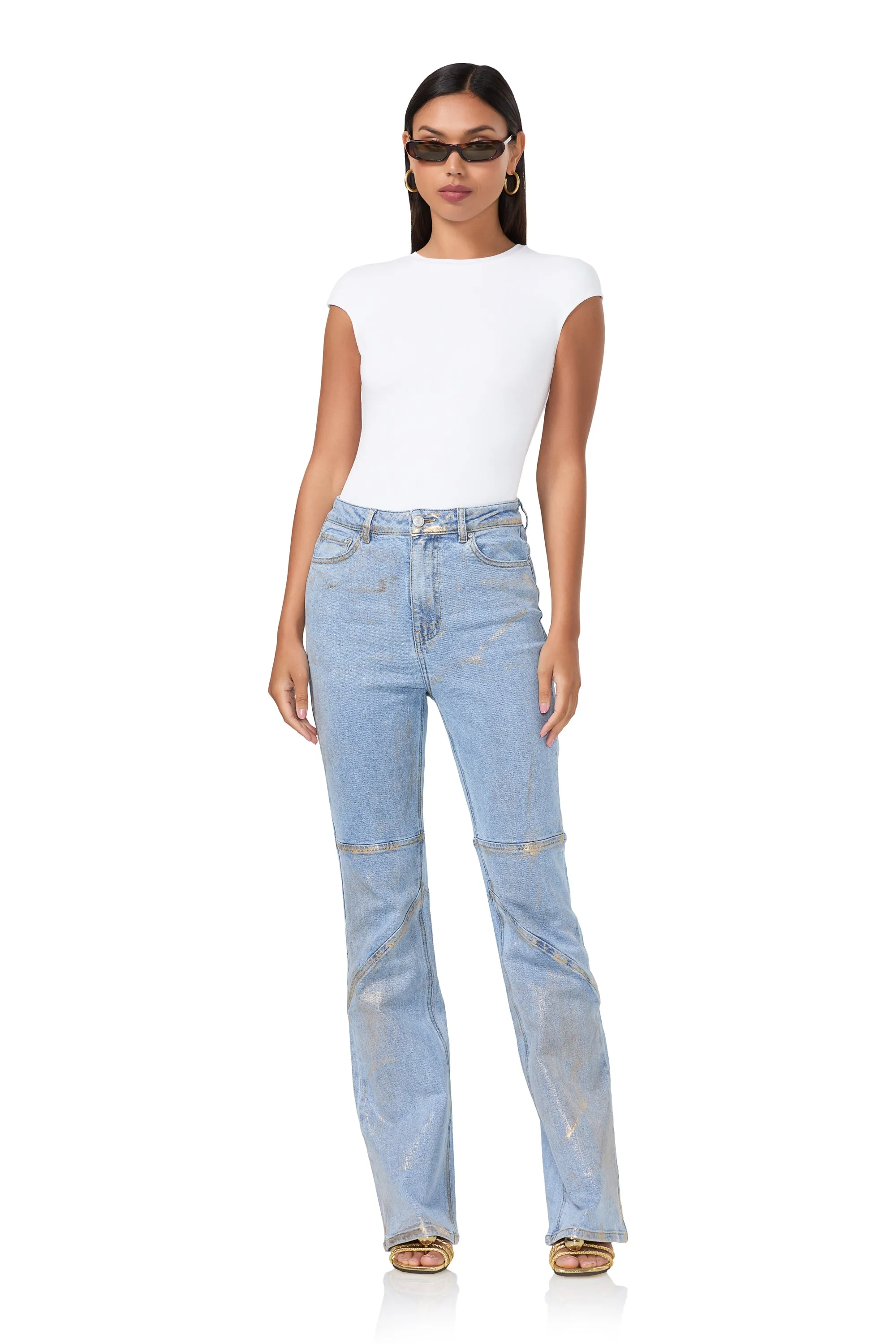 Nina Top - Bright White FlexibleElasticatedEdging