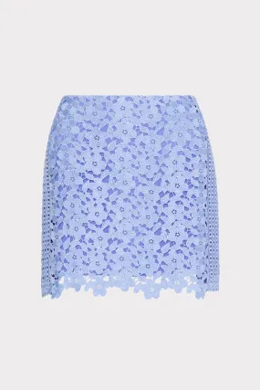 Laura Floral Geo Combo Lace Mini Skirt NonRestrictiveCut Simple Fit