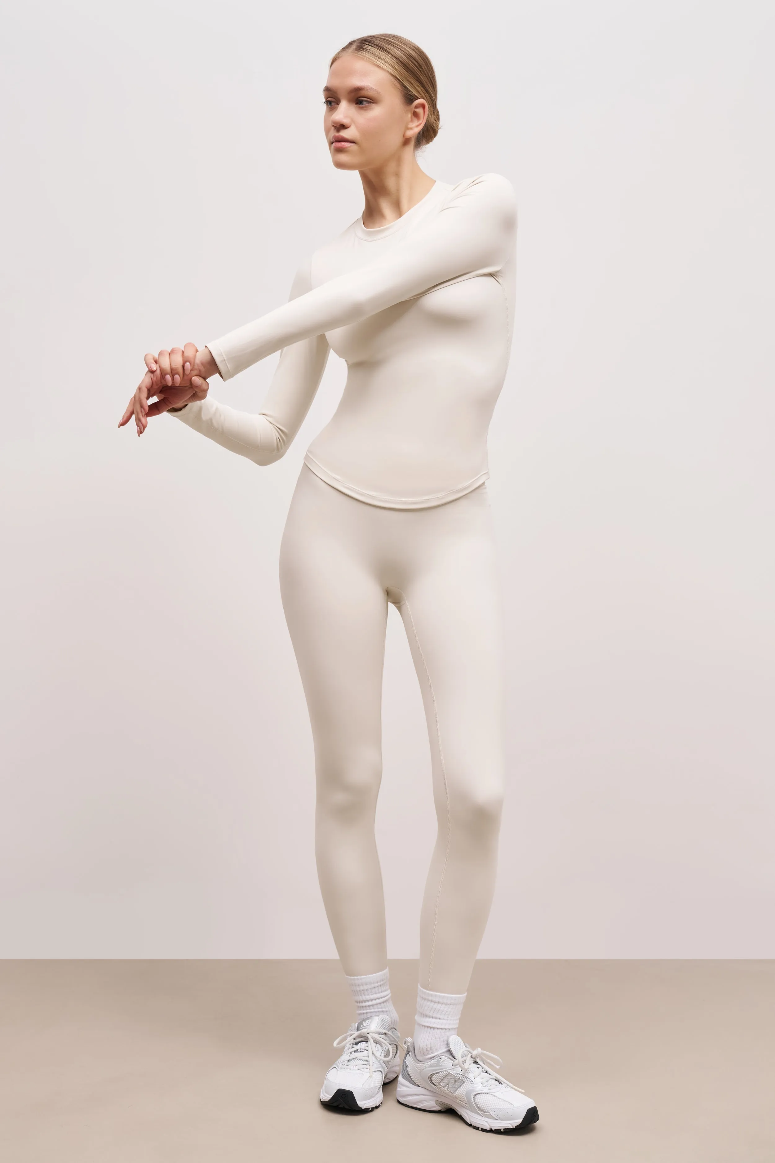 Base Sculpting Long Sleeve Top - Tofu Soft