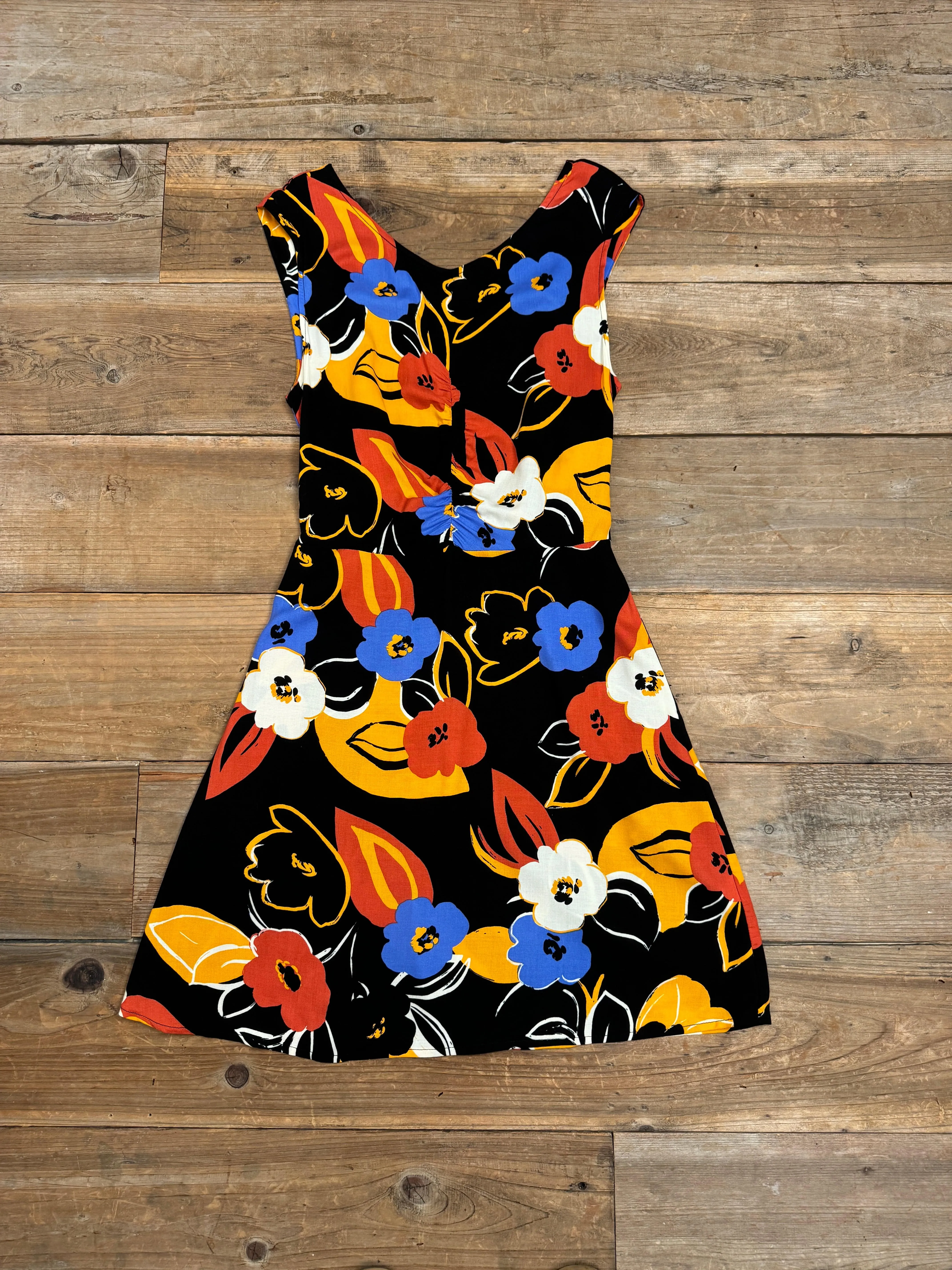 Archie Dress in Abstract Floral Airy Feel