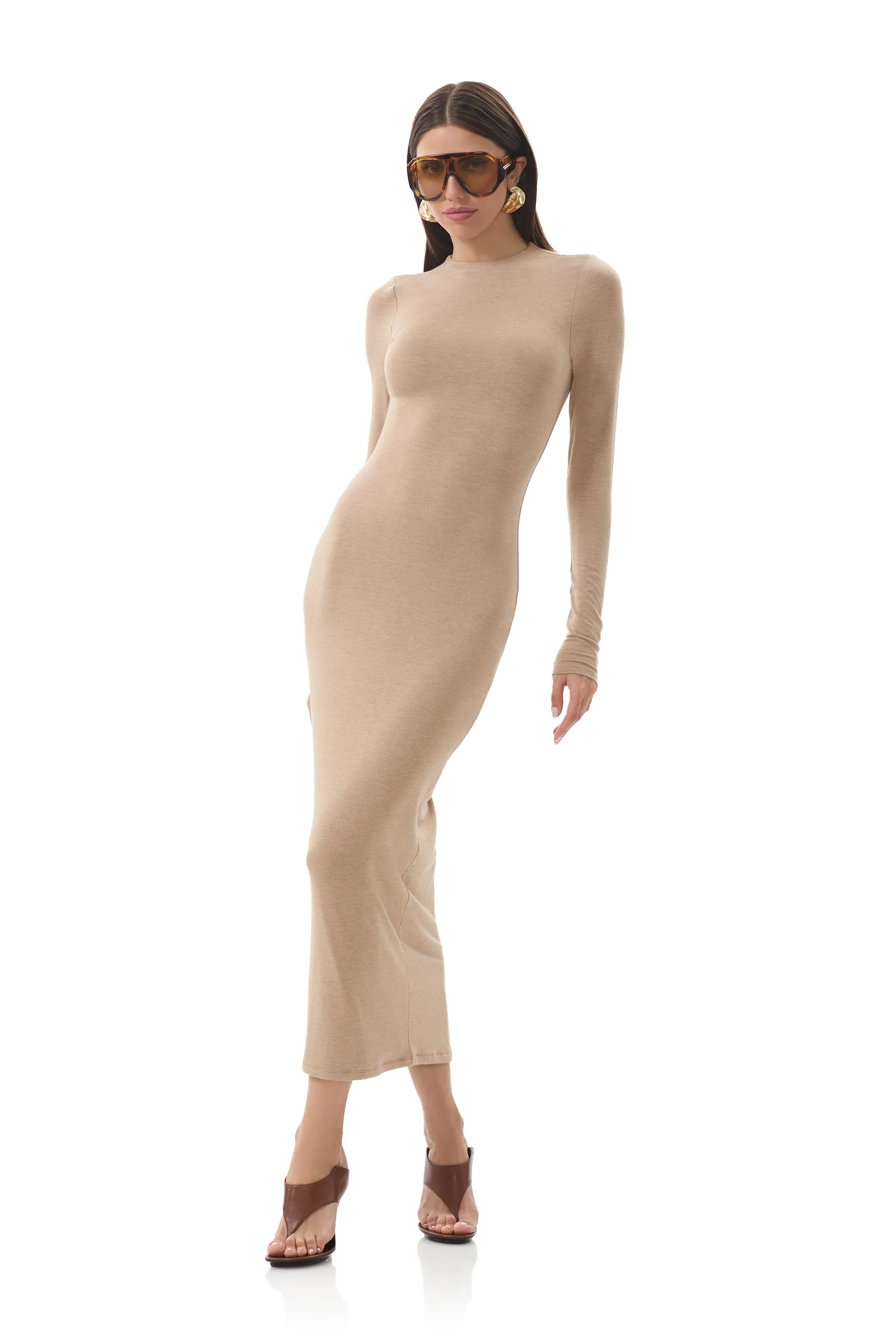 Effortless Elegance Juniper Dress - Heather Taupe