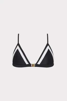 Positano Color Block Bikini Top Sporty-Chic
