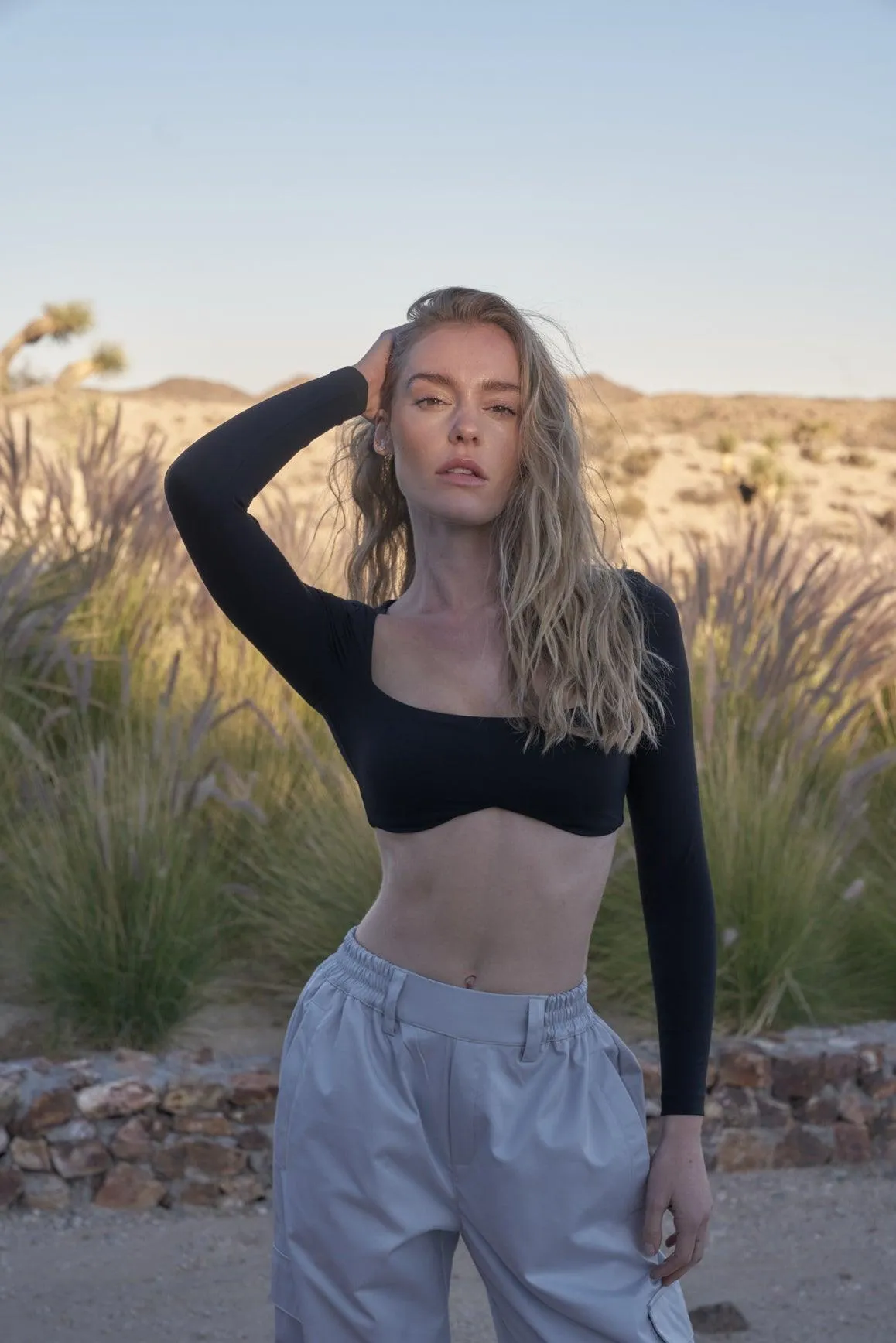 WISKII Long Sleeve Bra EcoFriendly Dye Process