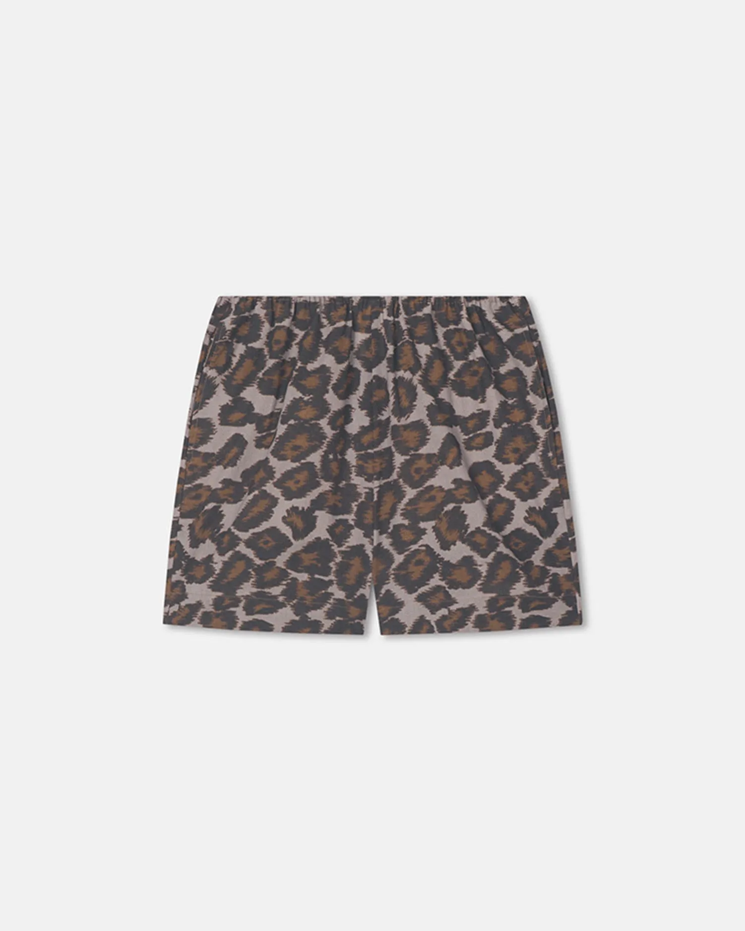 Dylla - Printed Tailored Cotton Voile Shorts - Crayon Ocelot Heat Friendly