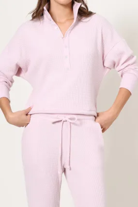 Lazy Day Waffle 1/4 Button Up Durable Reinforced Elbows Non Restrictive Fit