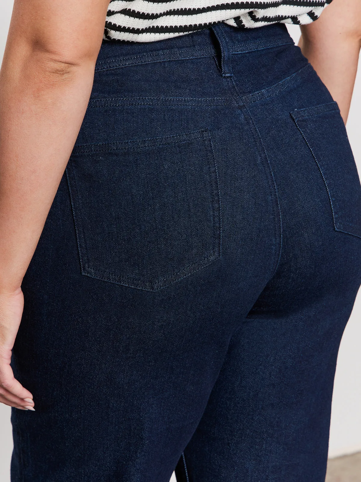 Riveted Stress Points Trendy Choice League Crop Jeans Plot Twist Extended Sizing