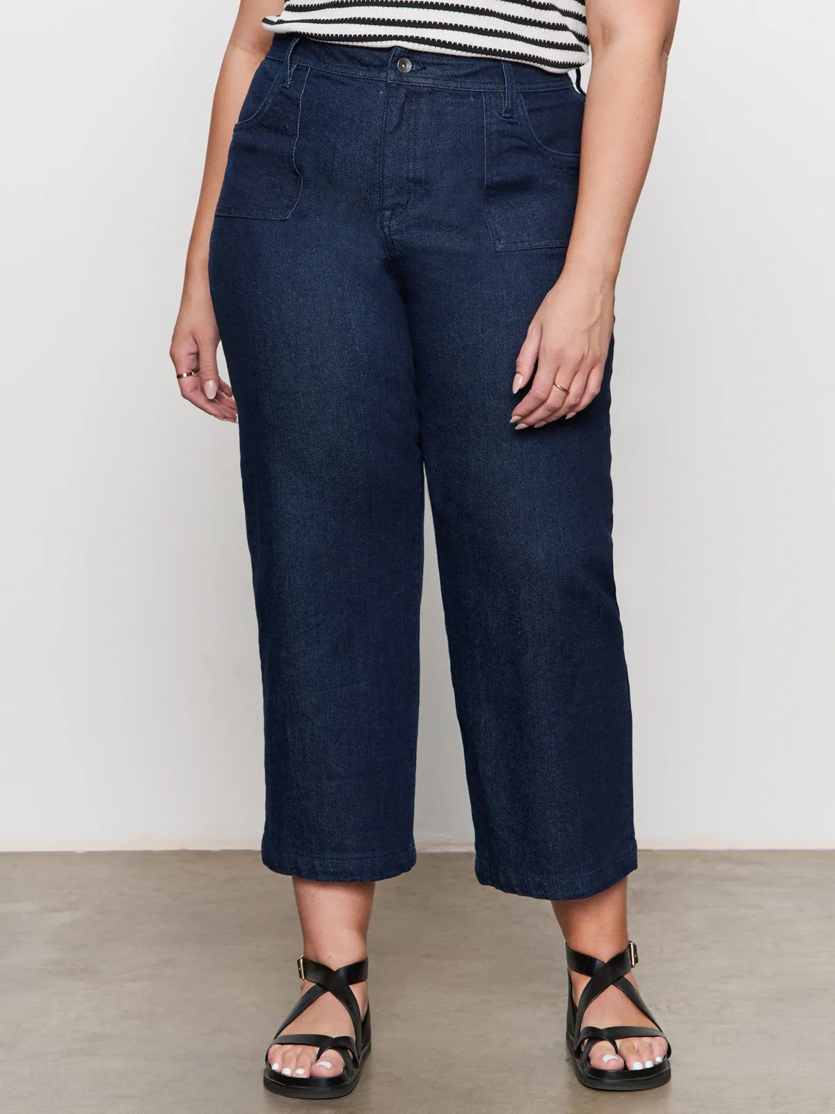 League Crop Jeans Plot Twist Extended Sizing Stretch Ready Double Stitched Seams