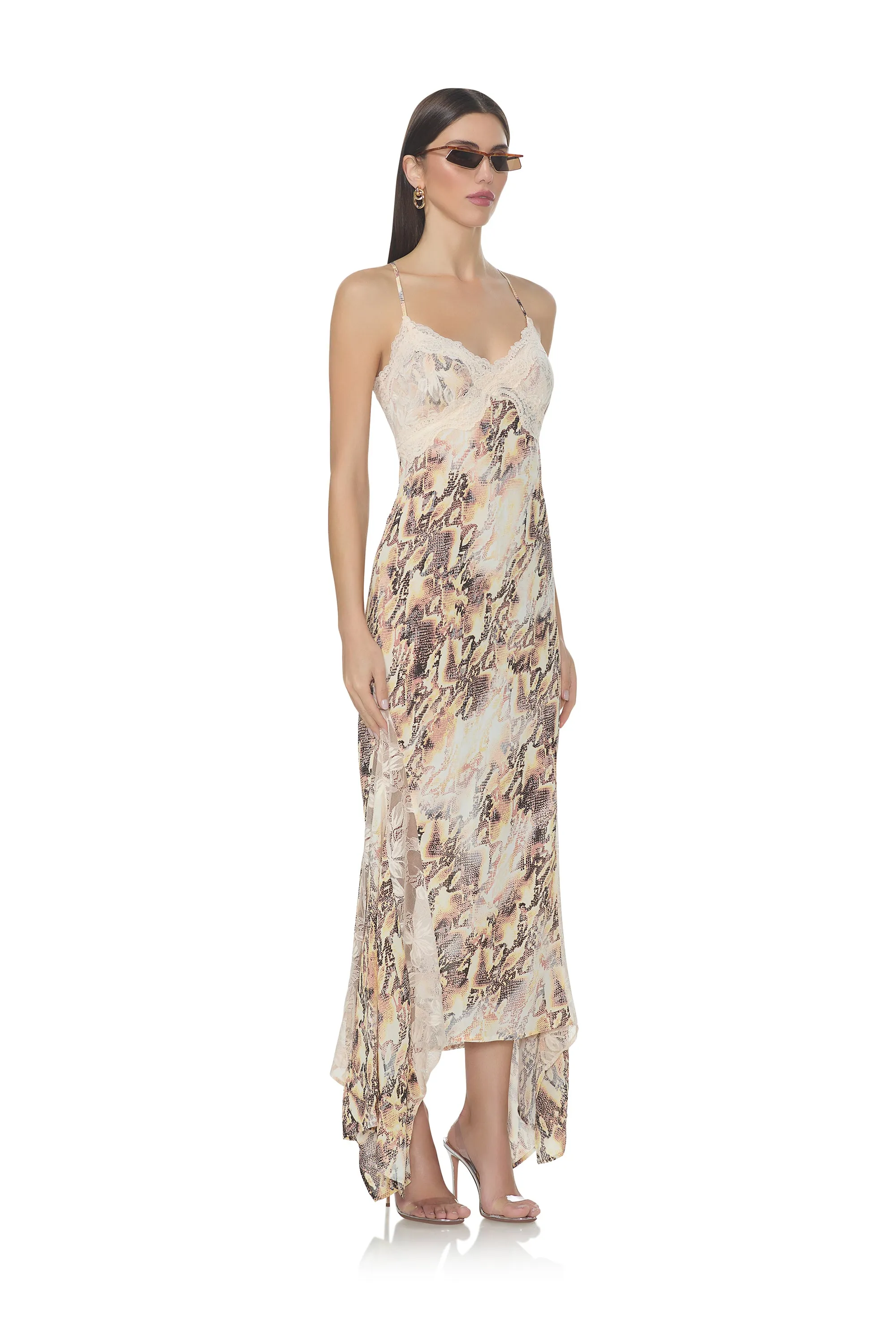 Quiet Sweet Breathable Comfort Wear Vince Dress - Shine Snake