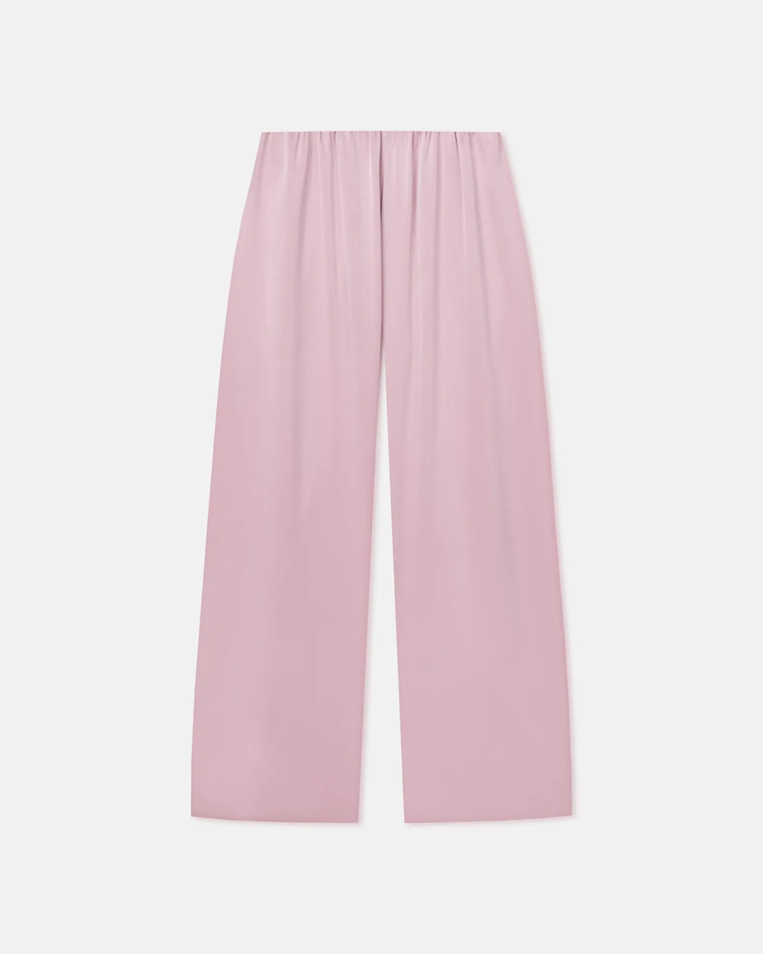 Brenda - Slip Satin Pants - Dusty Pink Stretch Motion
