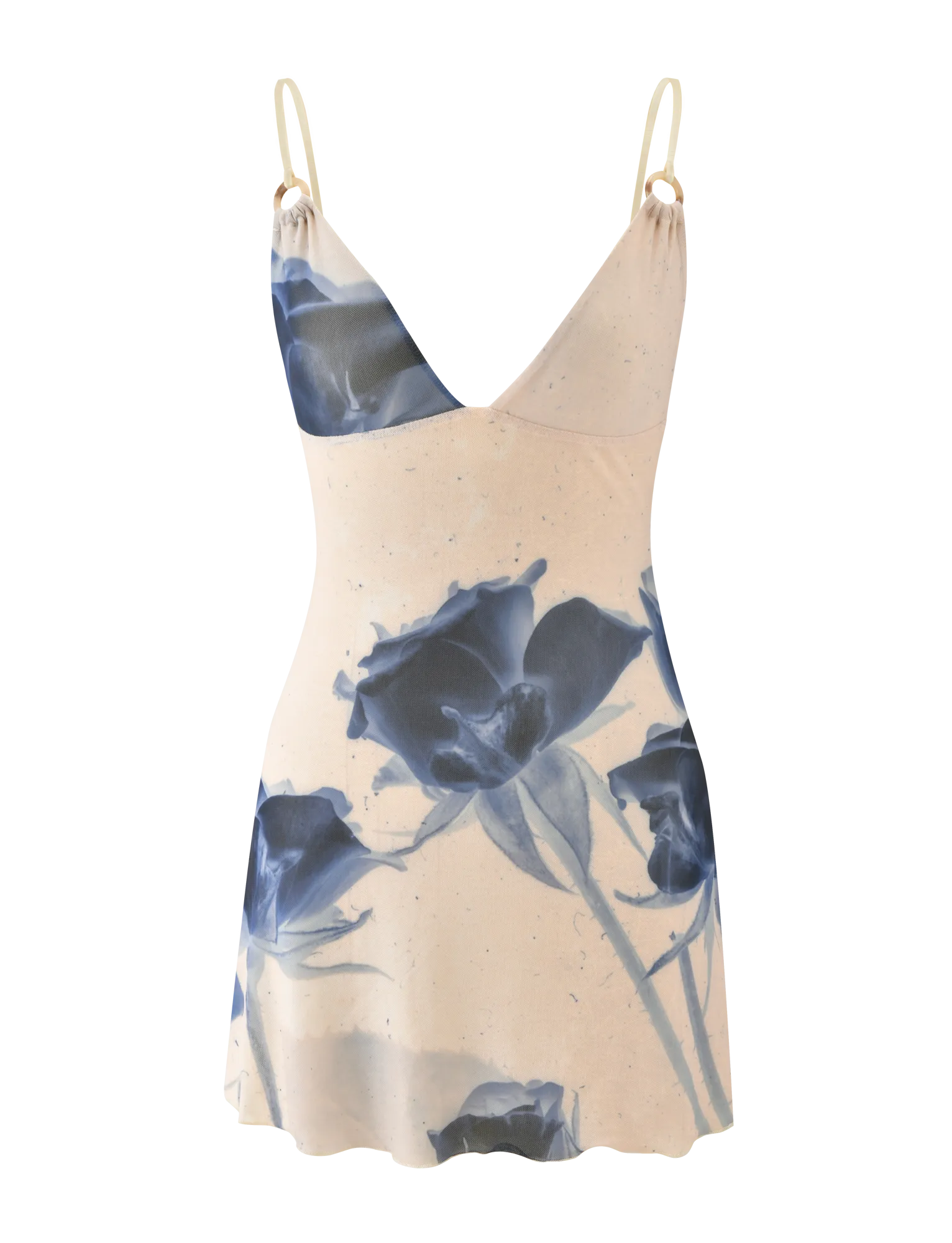 ROSY MINI DRESS - INDIGO FLORAL confident look Daily Form