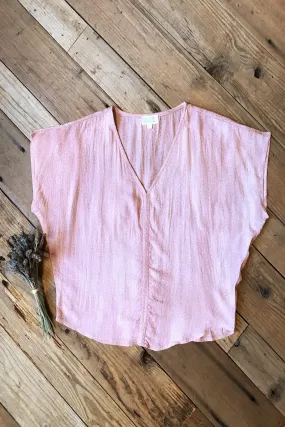 Modern Knit Soft Knit Layer Dolman Top in Tea Rose