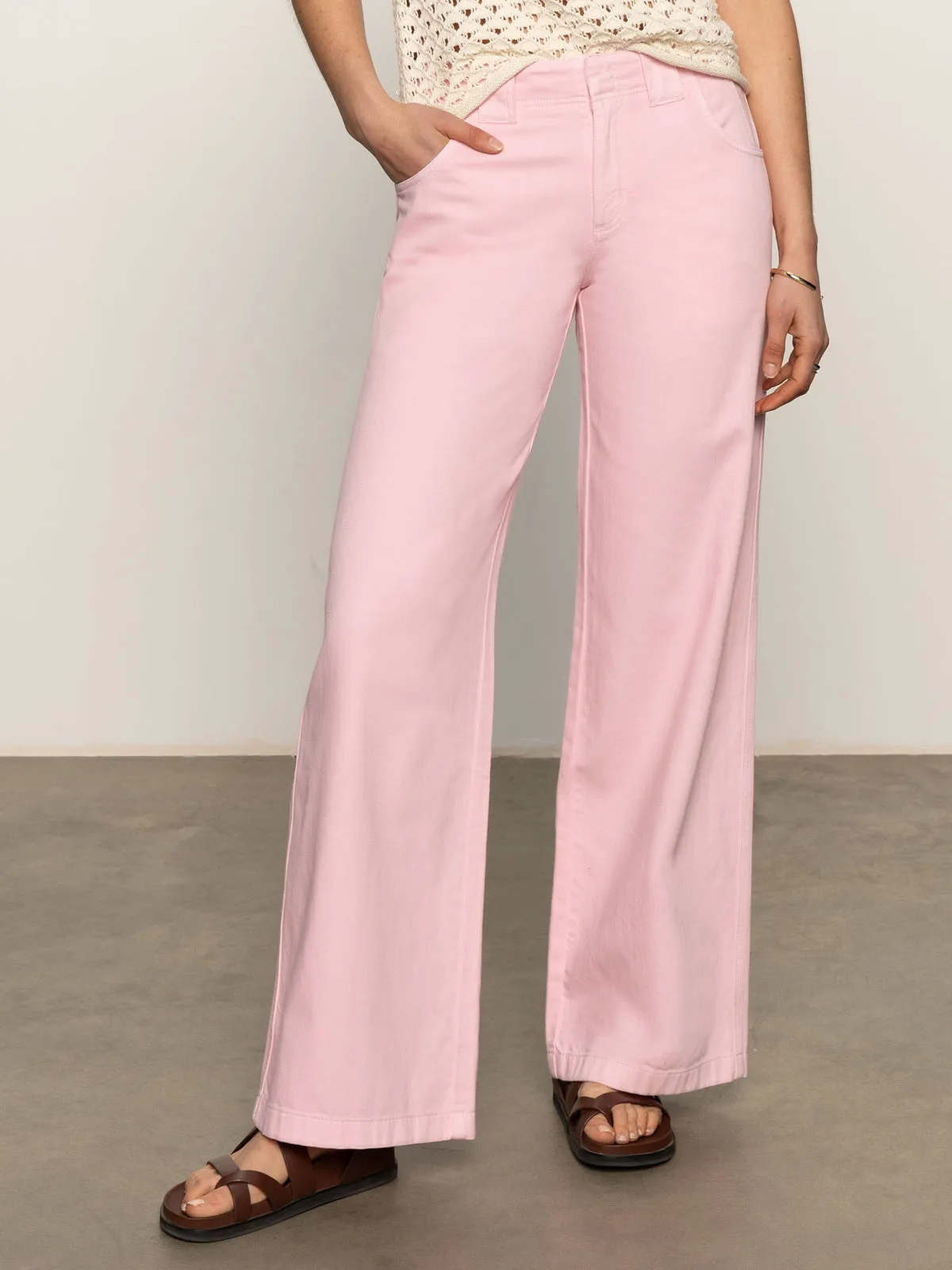 Arden Wide Leg Jeans Washed Cherry Blossom Party Look Sunny Vibes Couple Look