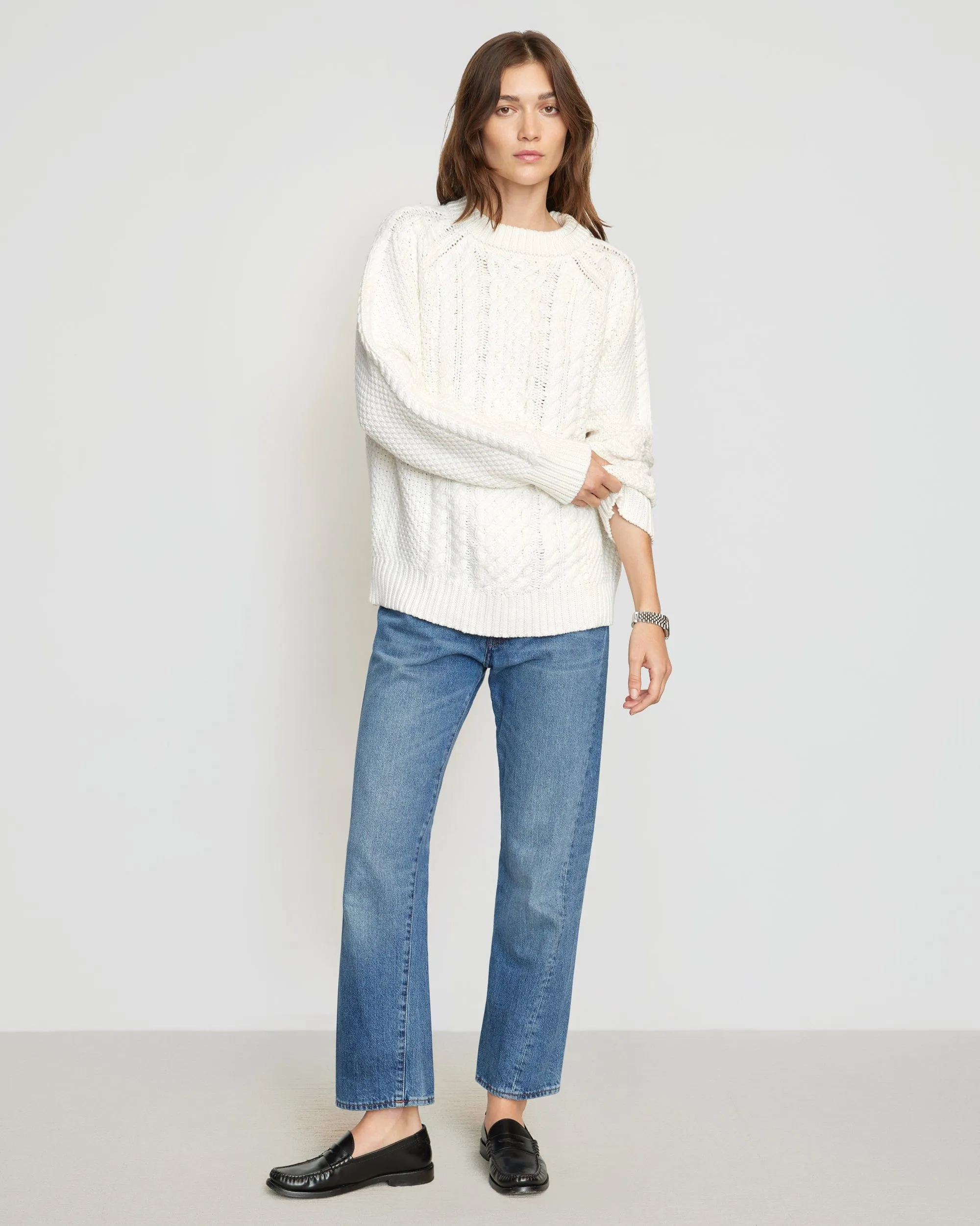 Perfect Layering Brady Chunky Cable Knit Sweater
