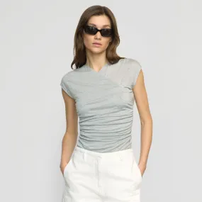 AntiPilling Technology Lila Tencel Wrap-Neck Tee