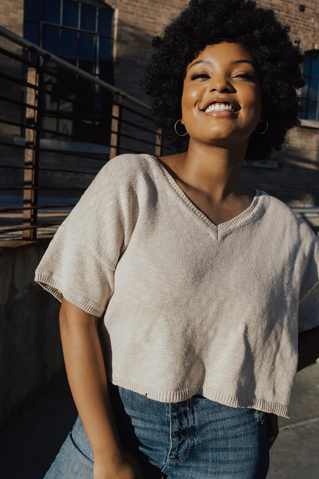 Airflow Mesh Insert Lindsay Knit Sweater - FINAL SALE